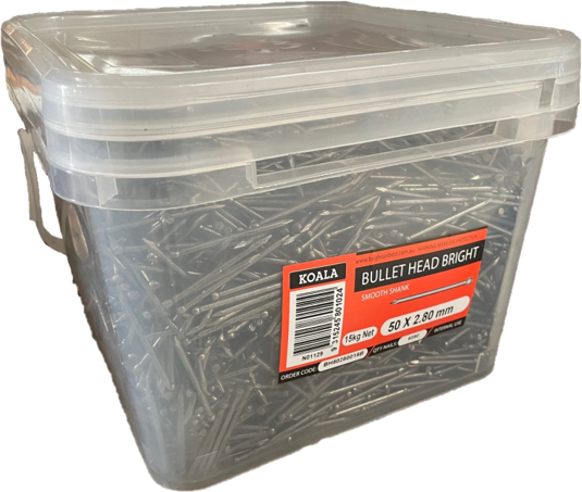 Koala Nail Bullet Head BRIGHT - Plain Shank