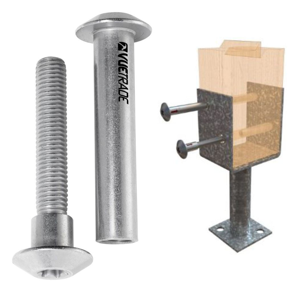 Concealed Thread Bolts for Post Supports